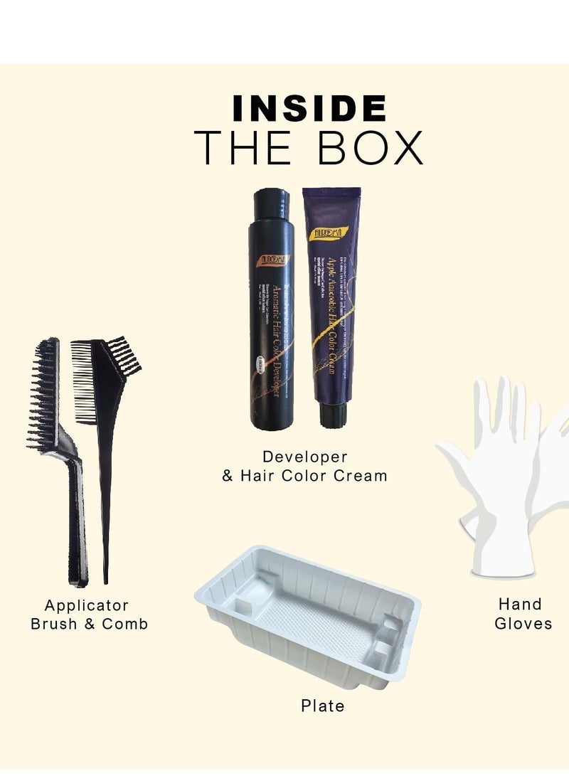 Auroma Ammonia free Hair Color S07 Bright Red - Image 3