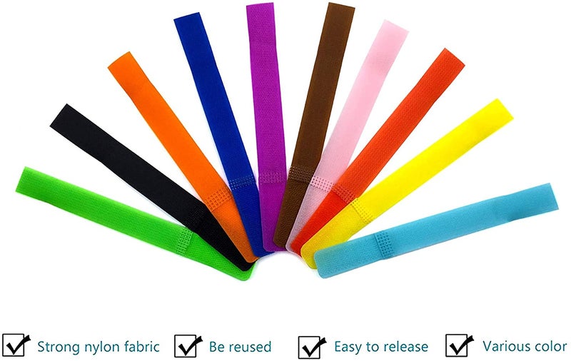 Aeoss Cable Wire Tie Curtain Marker Straps Belts Holders (Multicolour) (Set of 20 PCS) - Image 4