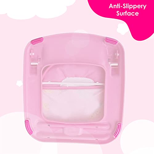Sunbaby Baby Bath Support seat for New Born Babies for Bathing, Inclined Baby Bather Cum Bath Sling (Little Lioness) - Image 5