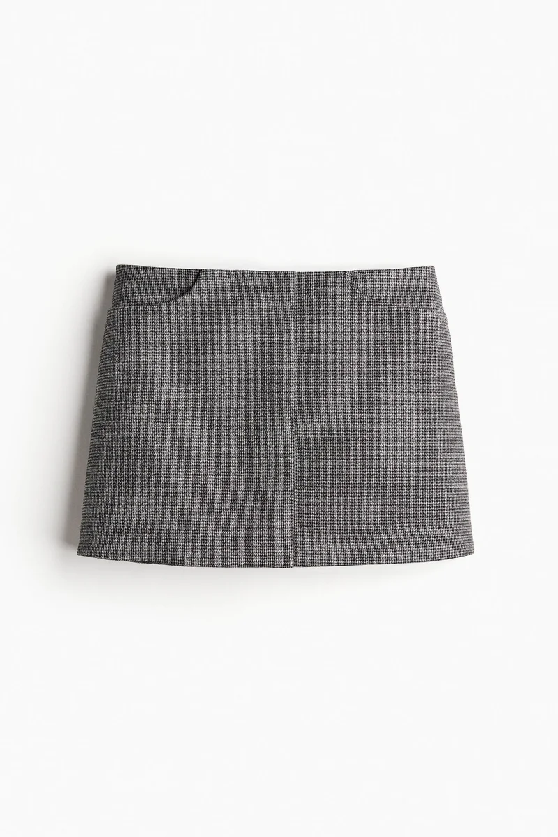 H&M Structured Twill Mini Skirt