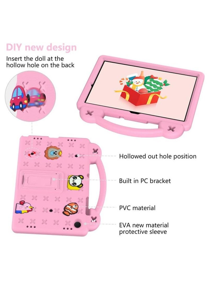 Samsung Galaxy Tab A9 Plus 11 inch 2023 (SM-X216B)) Shockproof Cover with Handle Stand for Samsung Tab A9 Plus Case, Pink