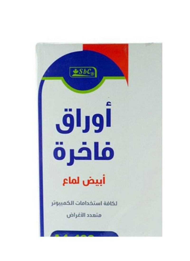 اس بي سي - ورق أبيض مقاس A4، عبوة من 100 ورقة A4 - Image 1