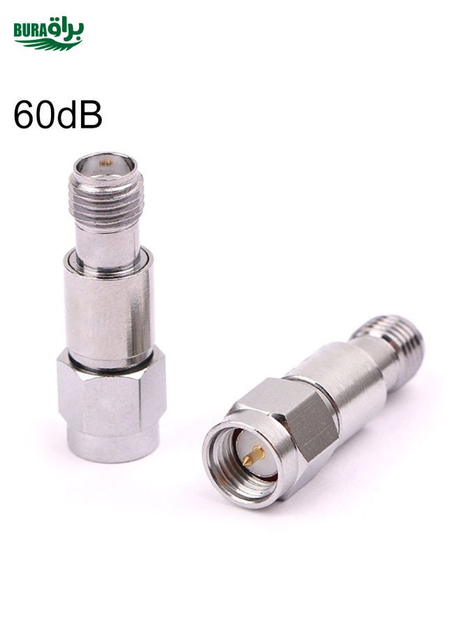 BURAQ 60dBi SMA Attenuator DC-6GHz SMA Coaxial Fixed Connectors  - Image 1