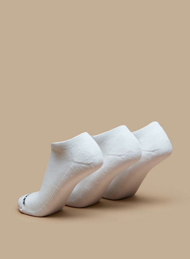 سكيتشرز جوارب رياضية بطول الكاحل بطبعة شعار من التيري - عبوة من  قطع - Image 3