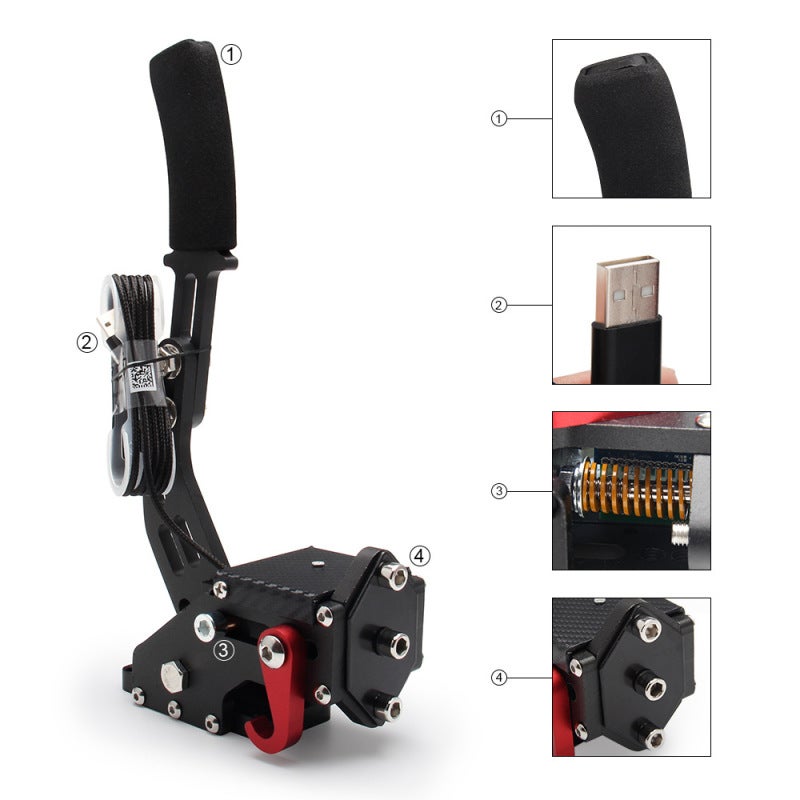 USB Handbrake Simulate Linear Racing Game Handbrake Support G29 Series Steering Wheel Plug and Use - Image 5