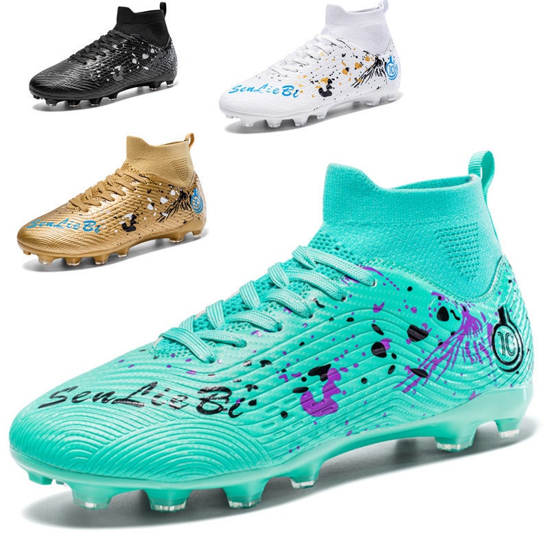 Generation Football Shoes High-Top Children Tf Broken Nail Ag Long Nail Male And Female Young Students Training - Image 3