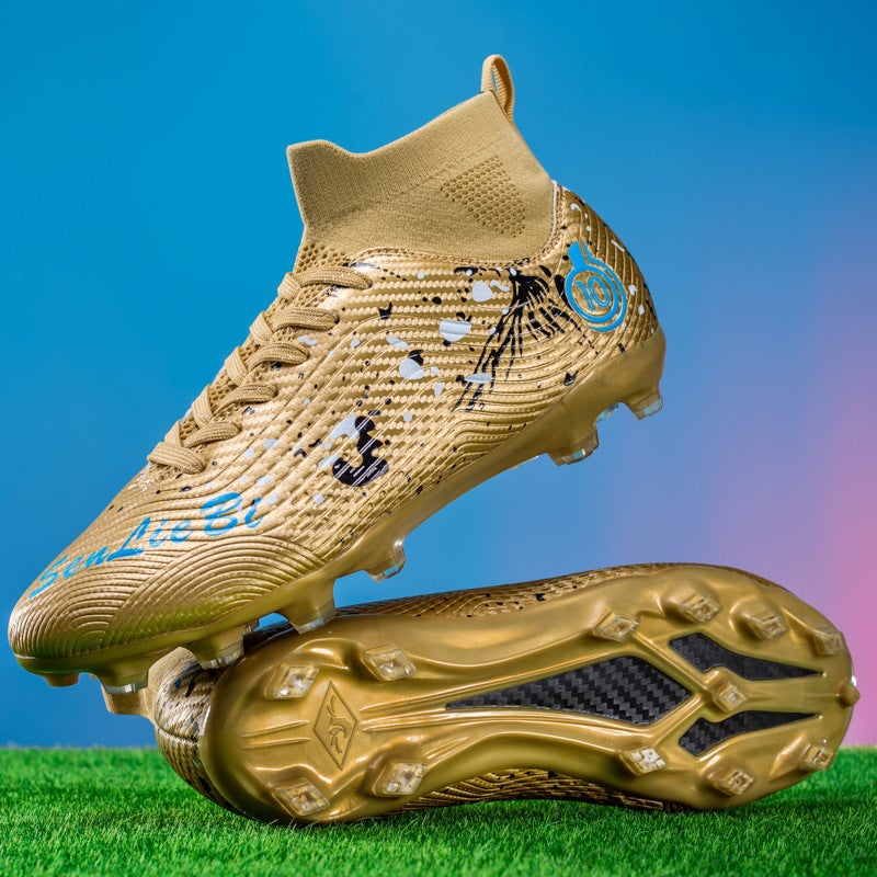 Generation Football Shoes High-Top Children Tf Broken Nail Ag Long Nail Male And Female Young Students Training - Image 4