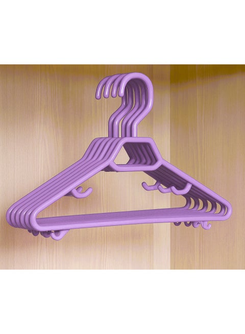 Children's Clothes Hanger Set - 6 Pieces, One Color, Non-Slip | Code 681 - Color Sent Randomly