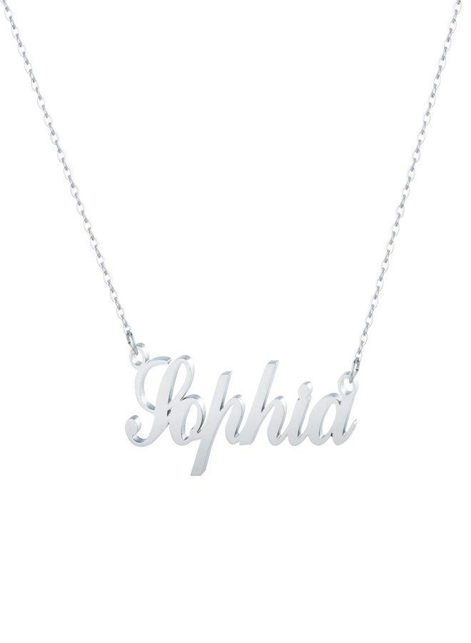 Hidepoo قلادة اسم صوفيا من هيديبو، سلسلة قلادة صوفيا قابلة للتخصيص، قلادة تحمل الاسم، هدايا مجوهرات لأعياد الميلاد، وحفلات الزفاف، وعيد الأم، وعيد الحب، وعيد الميلاد - Image 1