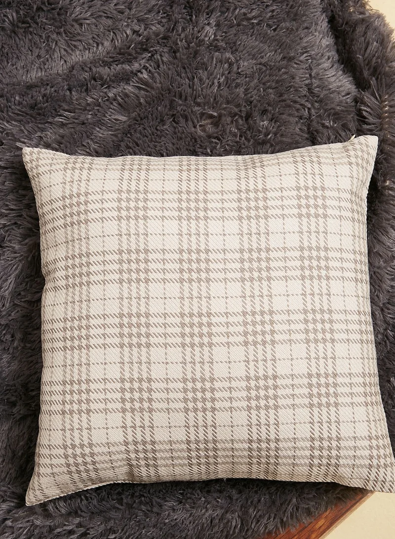 AURORA Checked Cushion With Insert 45X45Cm