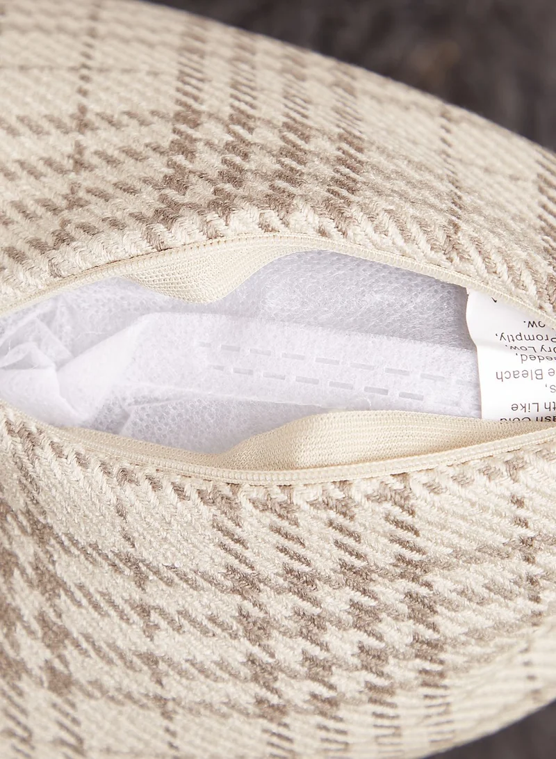 AURORA Checked Cushion With Insert 45X45Cm