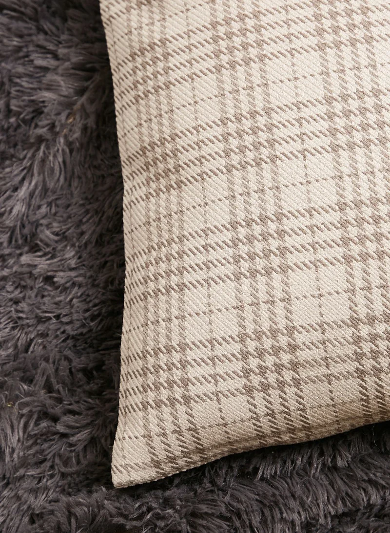 AURORA Checked Cushion With Insert 45X45Cm