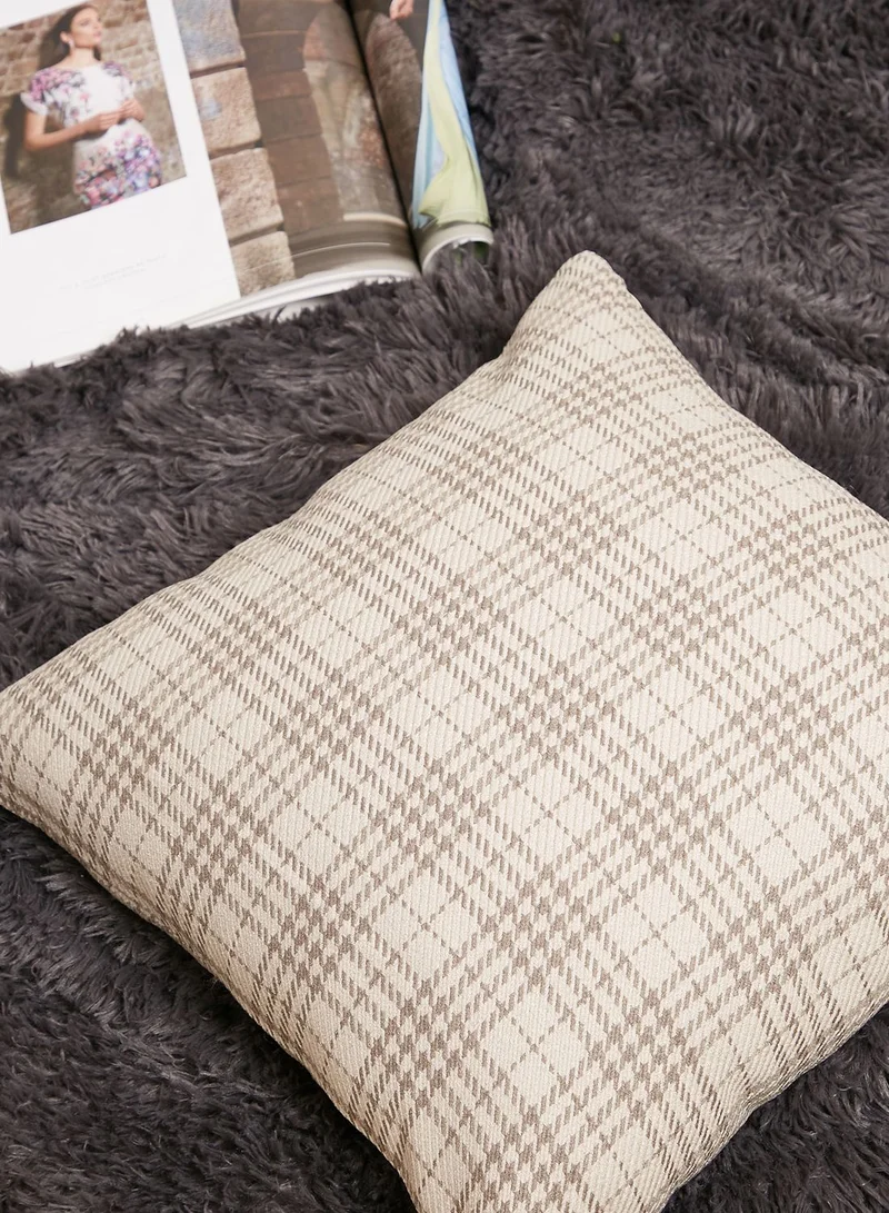AURORA Checked Cushion With Insert 45X45Cm