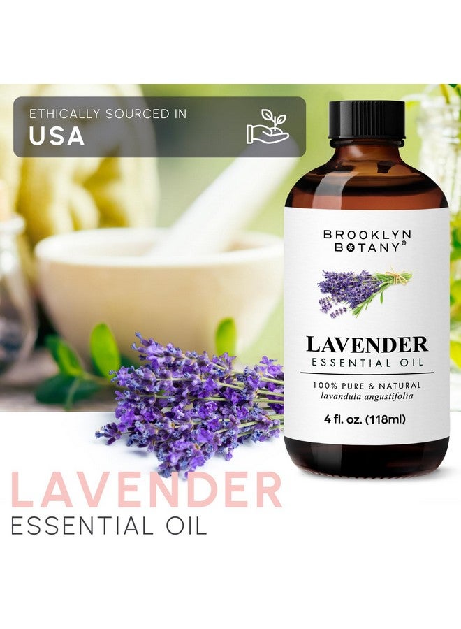 Brooklyn Botany Lavender Essential Oil 100% Pure And Natural Therapeutic Grade With Dropper For Aromatherapy And Diffuser 4 Fl. Oz - Image 4