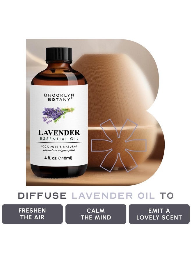 Brooklyn Botany Lavender Essential Oil 100% Pure And Natural Therapeutic Grade With Dropper For Aromatherapy And Diffuser 4 Fl. Oz - Image 5