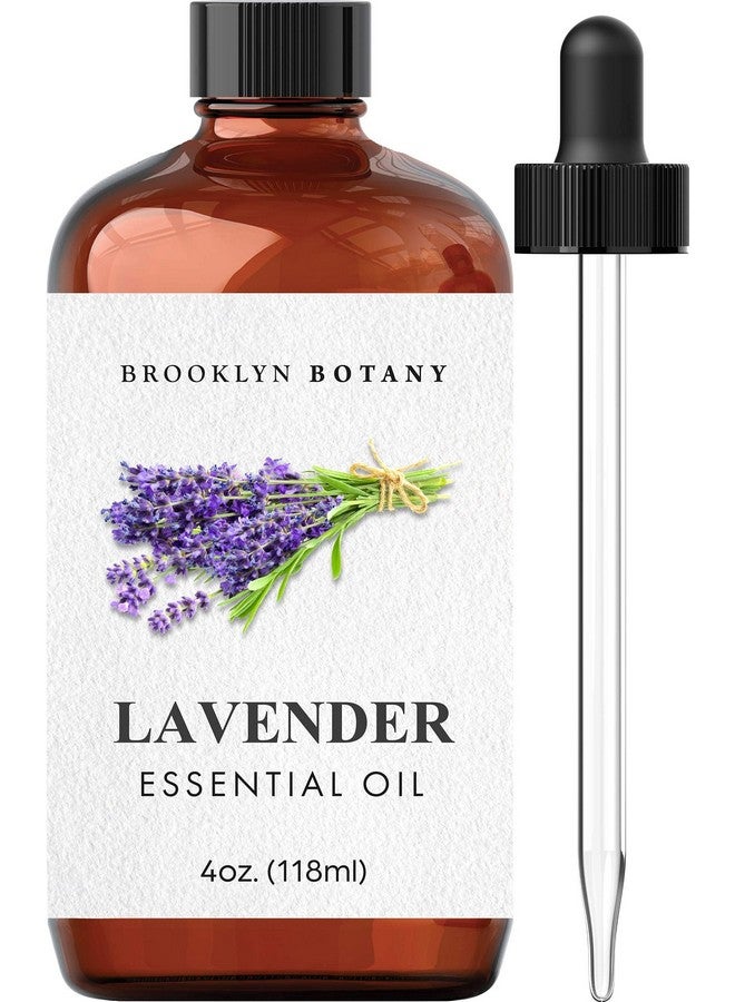 Brooklyn Botany Lavender Essential Oil 100% Pure And Natural Therapeutic Grade With Dropper For Aromatherapy And Diffuser 4 Fl. Oz - Image 1