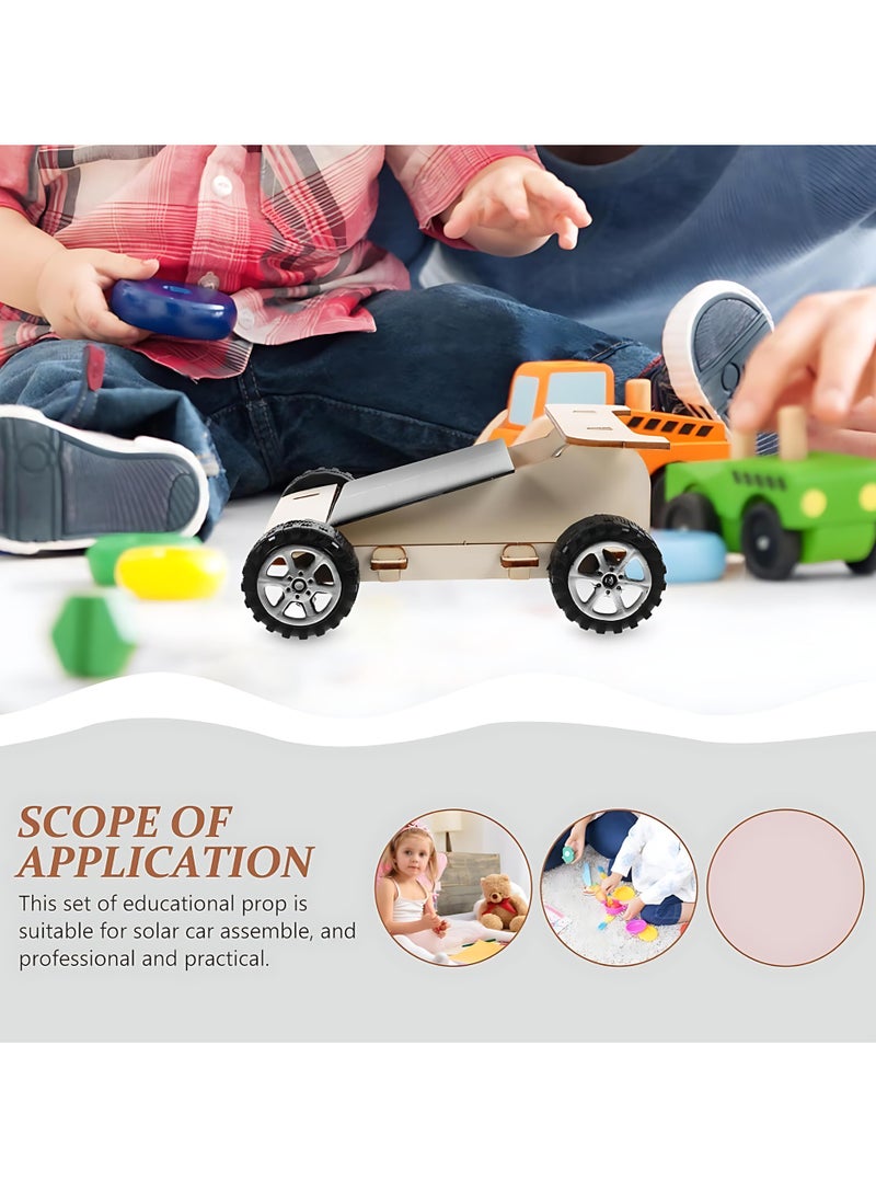 ALMiHomi DIY Solar Powered Car Kit for Kids – Educational STEM Toy, Wooden Science Experiment, Renewable Energy Project for Boys & Girls Ages 6+ - Image 3