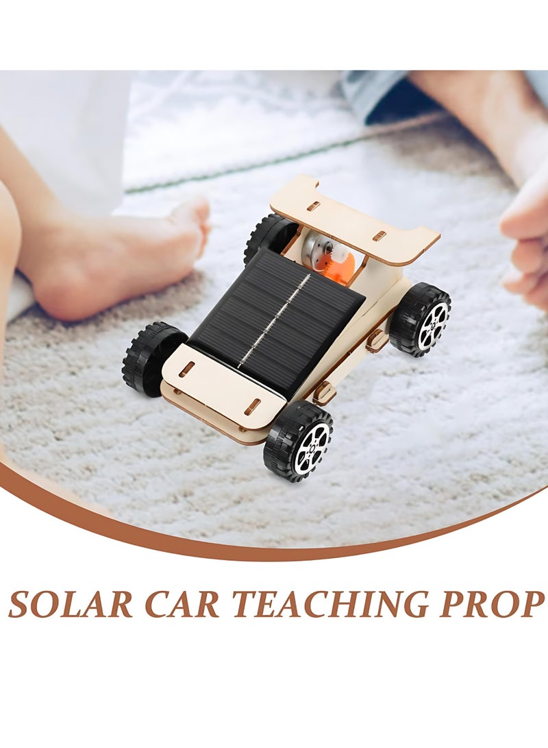 ALMiHomi DIY Solar Powered Car Kit for Kids – Educational STEM Toy, Wooden Science Experiment, Renewable Energy Project for Boys & Girls Ages 6+ - Image 5