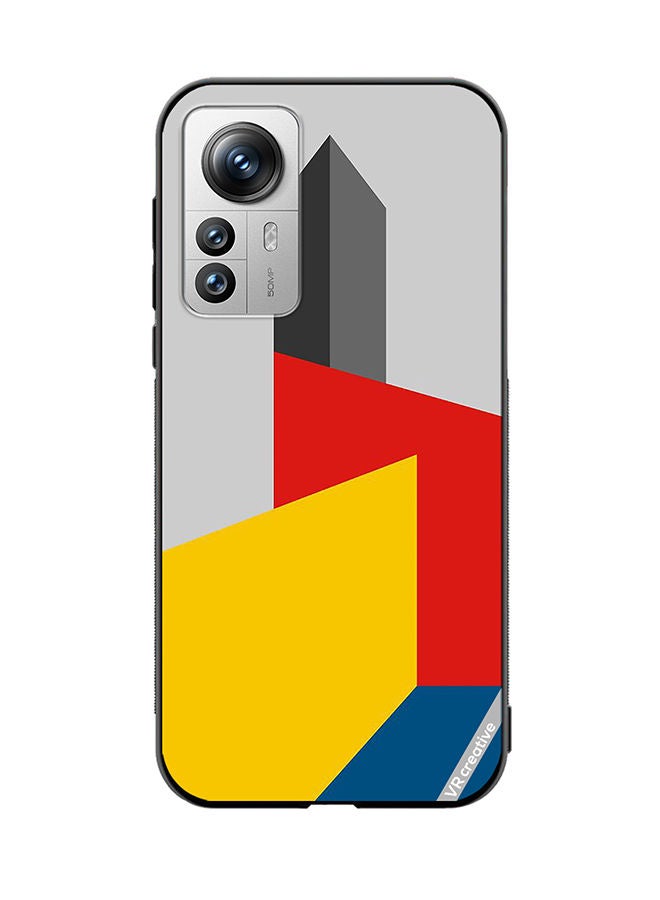 VR CREATIVE Protective Case Cover For Xiaomi 12X Bauhaus Tower Design Multicolour - Image 1
