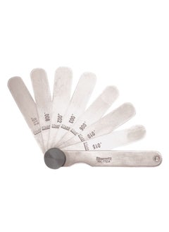 Starrett Tempered Steel Thickness Gage with Straight Leaves Locking Device Rugged and Substanial Steel Case  00015 0015 Range 9 Leaves  172A