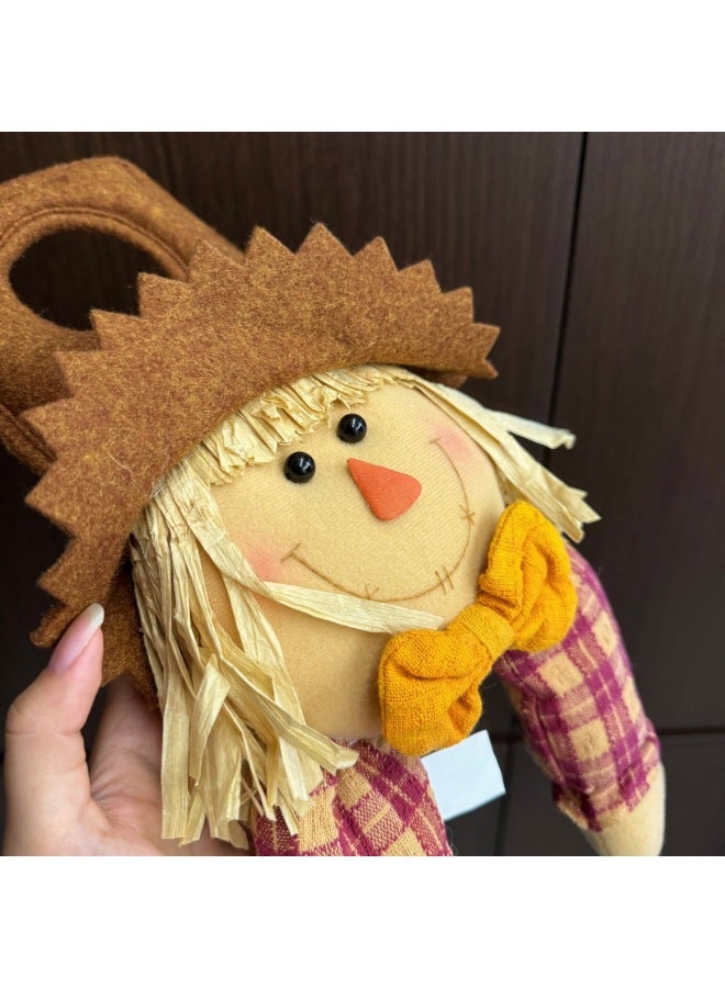 Loquat Scarecrow Pendant Door Hanging Home Party Scene Layout Shooting Props Ancient Style-color:dark Brown-height:33CM - Image 2