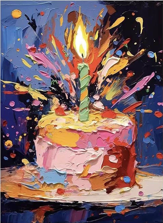 قماش خلفية لتزيين كعكة عيد الميلاد بموضوع الرسم الزيتي لحفلات عيد الميلاد، مناسب لصور عيد الميلاد للأطفال (هذا المنتج يشمل قطعة واحدة فقط من قماش الخلفية) - Image 1