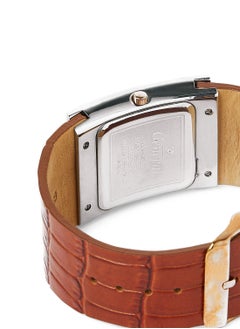 GENEVAL Leather Strap Analog Wrist Watch GLS044CRWL - 34mm - Light Brown  - Image 4