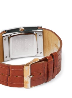 GENEVAL Leather Strap Analog Wrist Watch GLS044CRWL - 34mm - Light Brown  - Image 3