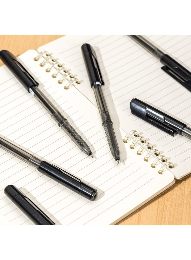 Deli Deli EQ01020 Arrow Ballpoint Pens, 0.7mm Black Ink, Smooth Writing Pens with Ergonomic Design, 50 Pack for Office, School & Business Bulk Use. - Image 5