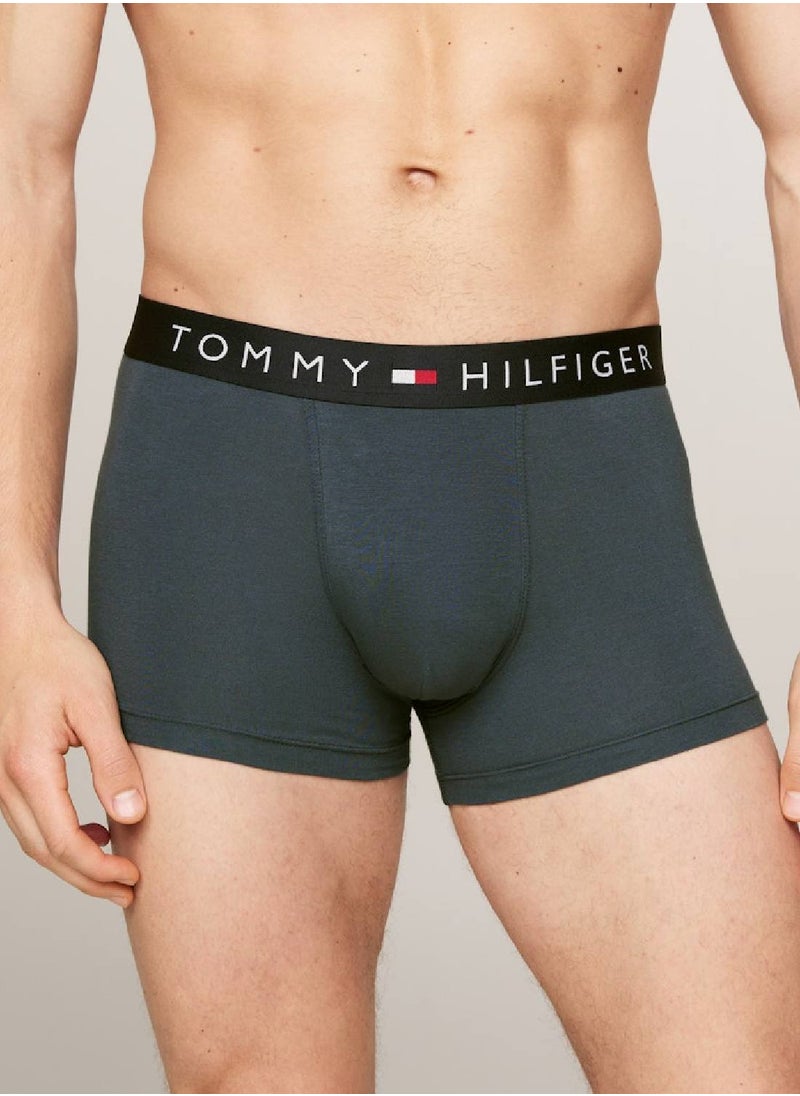 TOMMY HILFIGER Men's 3-Pack Trunks - Cotton, Multicolour  - Image 4