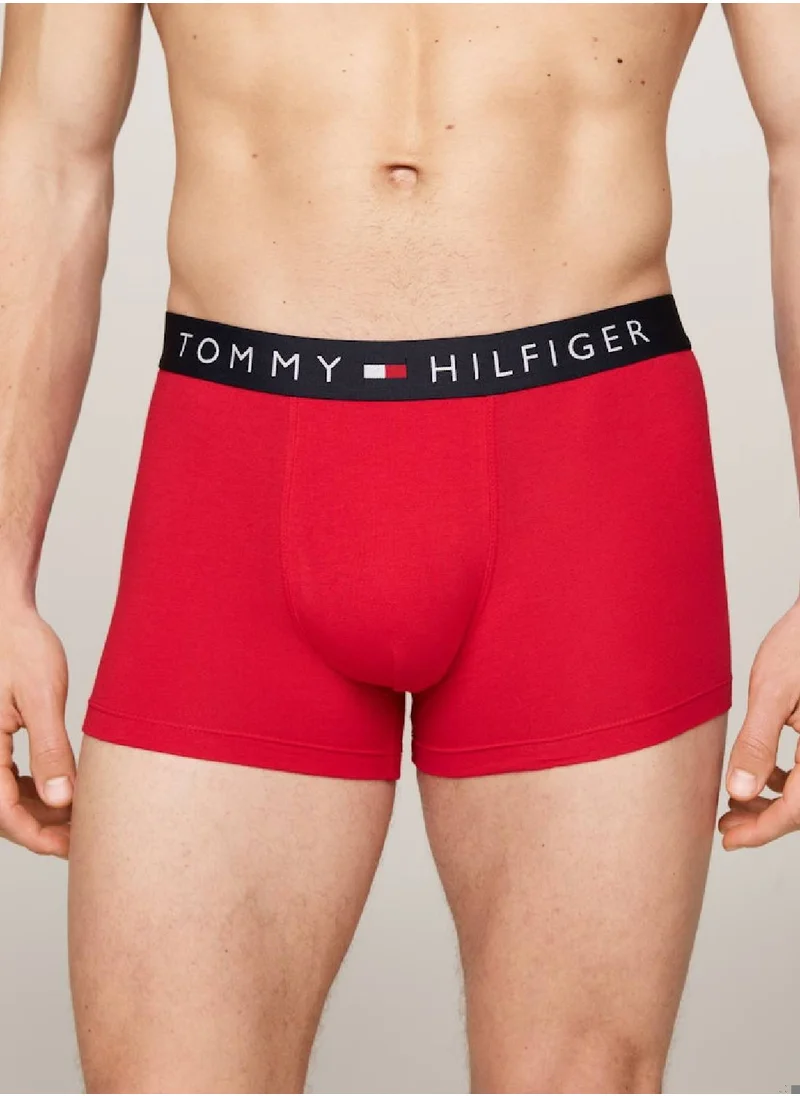 TOMMY HILFIGER Men's 3-Pack Trunks - Cotton, Multicolour