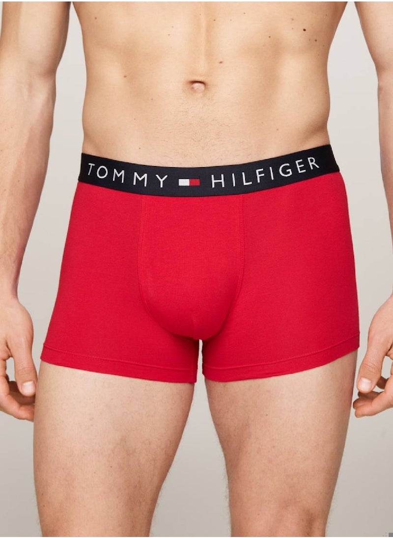 TOMMY HILFIGER Men's 3-Pack Trunks - Cotton, Multicolour  - Image 2
