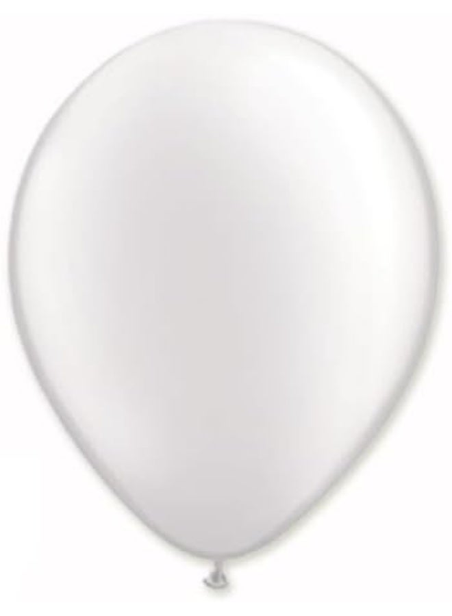 بيوينتي Goldedge  20 PC Pearl White Latex Balloons, 12 Inch Glossy Balloons for Elegant Party Decor, Wedding, and All Celebrations - Image 4