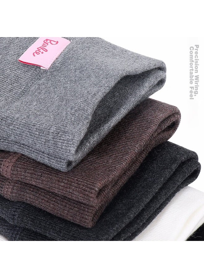 Barbie Girls' Tights, Autumn And Winter Style, Children's Leggings, Girls' Fleece-lined Thickened Baby Socks, One-piece Socks, Dw0122d Black, Size L (suitable For 130-145cm) - Image 3