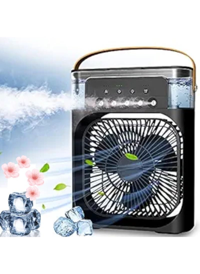Enfogo - Enfogo FIRST TIME IN EVER WITH LIFETIME REPLACEMENT WARRANTY Elevate comfort with the Portable Air Conditioner Fan This air fan features a 500 ml water tank with 7 colors LED light_Multicolor - Image 1