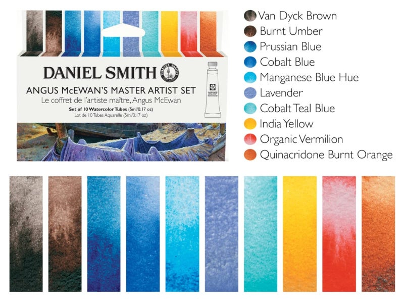 Daniel Smith Extra Fine Transparent Watercolor Paint, Angus McWands, Set of 10, 0.16 fl oz (5 ml) (No.2), 285610434 - Image 4