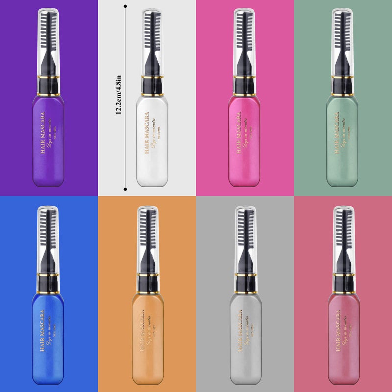 DeMoce Hair Chalk 8pcs Temporary Hair Color for Kids, Washable Hair Mascara for Birthday Cosplay DIY, Easter, New Year, 8 Colors, Natural, Light Hair Colors, Wax, 0.3527 Ounce - Image 4