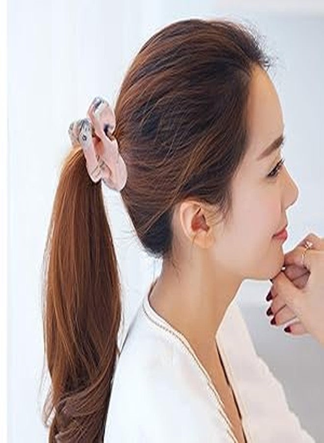 DORMITORRY Hair Bands Ponytail Ties Hair Scrunchies Flower Hair Scrunchies Girl Hair Accessory, Great For Casual And Party Dress, Silk Hair Rope, Bowel Ring Hair Band, Hair Scrunchies (1 Pc Multicolor) - Image 2