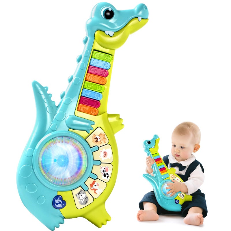 Marstone Toddler Toys for 1 2 Year Old Boy Gift Baby Musical Toys 1218 Months Educational Learning Piano Guitar for Baby 13 with Animals and Sounds 1st First Birthday Gifts for Kids Girls - Image 2