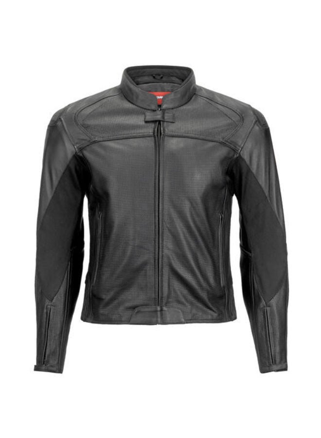 NORU MARUCHI LEATHER JACKET BLACK 48