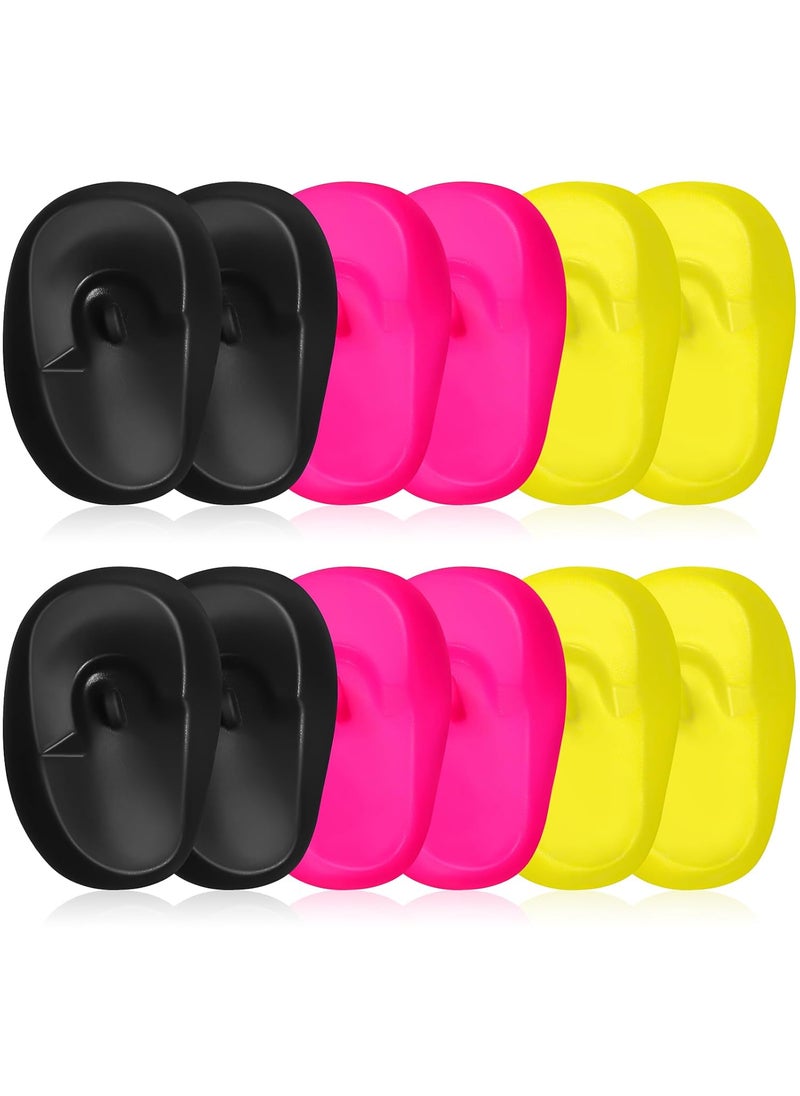 SOLUSTRE - SOLUSTRE 6Pcs Professional Ear Protectors Plastic Hair Dye Earmuffs Waterproof Ear Covers for Hair Dyeing Washing Hairdressing, Black& Pink& Yellow - Image 1