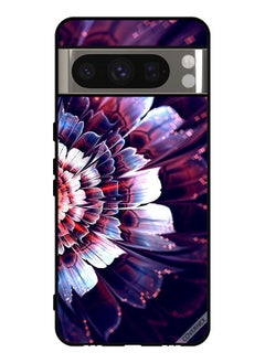 Protective Case Cover For Google Pixel 8 Pro Reflected Big Flower On Left Side