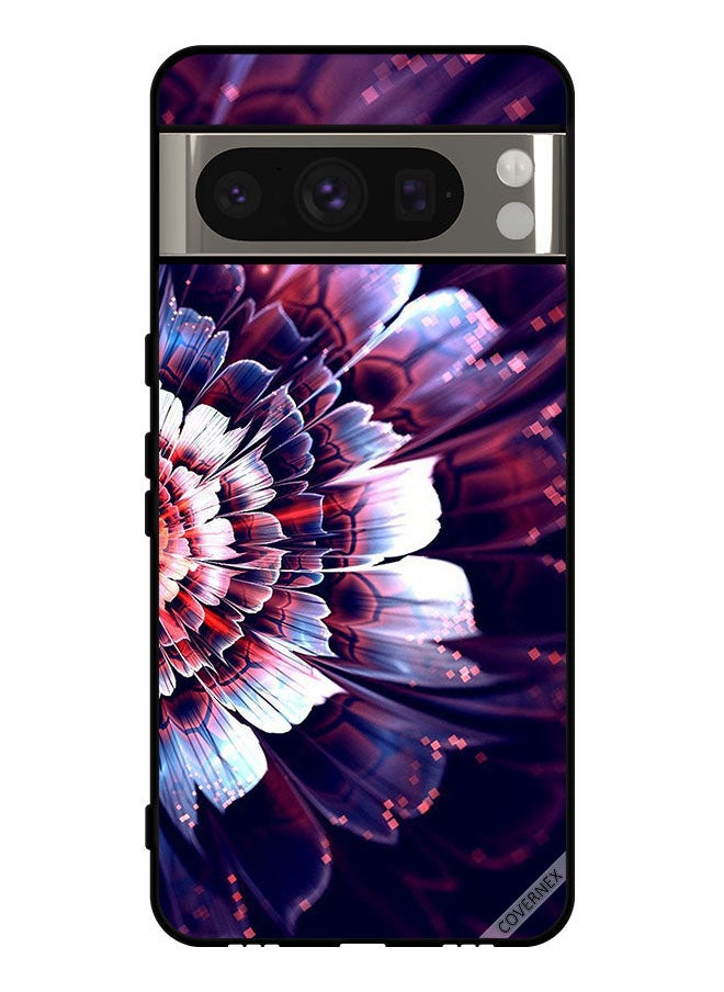 Covernex - Protective Case Cover For Google Pixel 8 Pro Reflected Big Flower On Left Side - Image 1