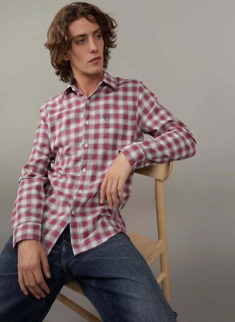 امريكان ايجل Slim Fit Button-Up Shirt
