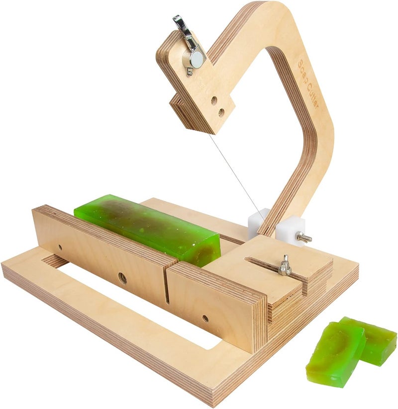 Evinis Wooden Soap Cutter Adjustable Wire Slicer Cutting Tool for Handmade Soap Making Candles Trimming Cheese DIY Cutting Making Tool (Style1) (Z-01) - Image 1