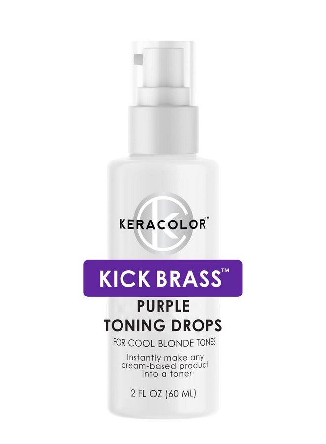 KERACOLOR Purple Toning Drops Concentrate To Create Your Own Purple Shampoo For Blonde Hair Mix W/Any Shampoo Conditioner Or Cream Styler Violet (Purple) 2 Fl. Oz. - Image 1