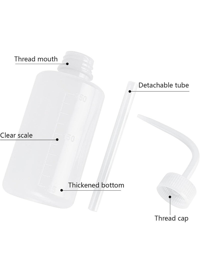 DMYRDH 2pcs 250ml Tattoo Wash Bottle Squeeze, Water Squirt Bottle Succulent Watering, Safety Rinse Bottle Watering Tools, Economy Plastic Squeeze Washing Bottle for Medical Lab, Tattoo Supplies, Irrigation, Sprinkling Can Wash Plant - Image 2