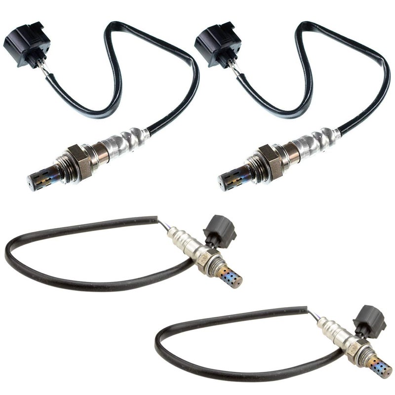 مجموعة من 4 حساسات أكسجين O2 بديلة للأعلى والأسفل لجيب رانجلر JK سلسلة 2007-2009 V6 3.8L فقط