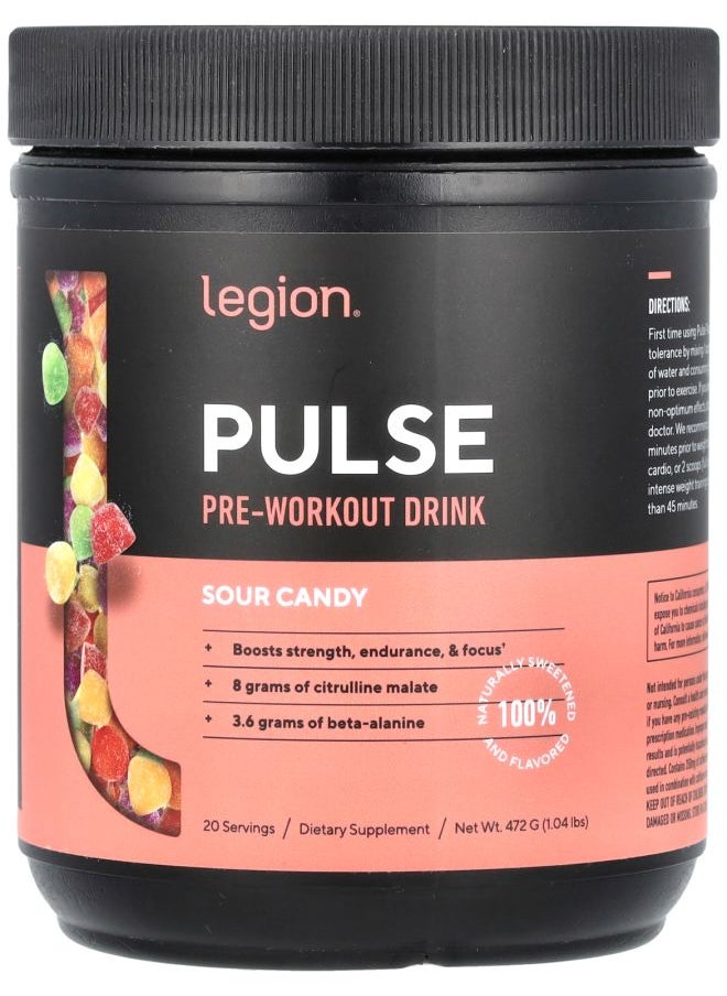 Pulse PreWorkout Drink Sour Candy 1.04 lbs (472 g) - pzsku/Z482FB632C457CB08C4D7Z/45/_/1730767434/1bb13f4c-240f-44d7-b2e5-364061049b63