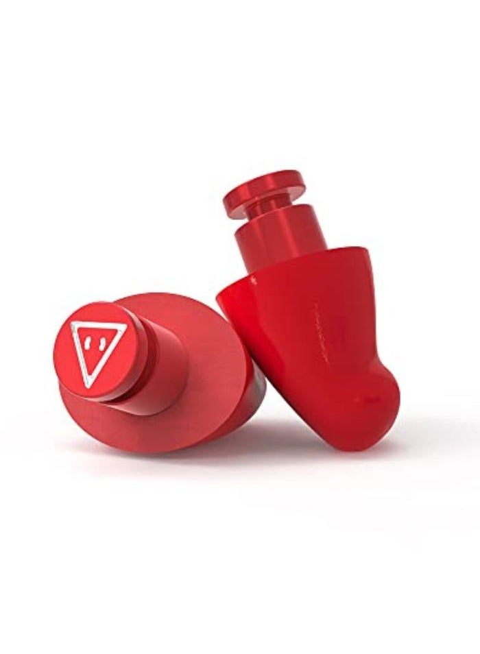 Flare Audio Flare Earshade – Earplugs – Block Sound – Aerospace Aluminium & Super Soft Memory Foam – Red - Image 1